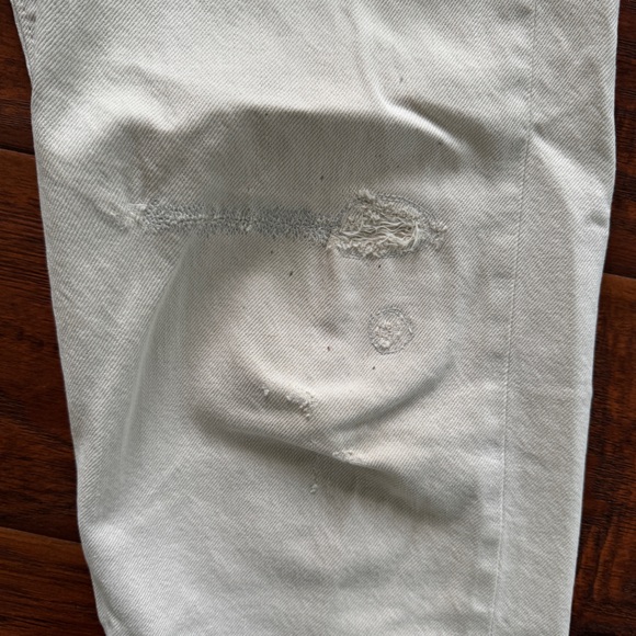 Chimala Japanese Denim w/distress, splatter, and rough hem - fits like size 33 - Picture 4 of 8